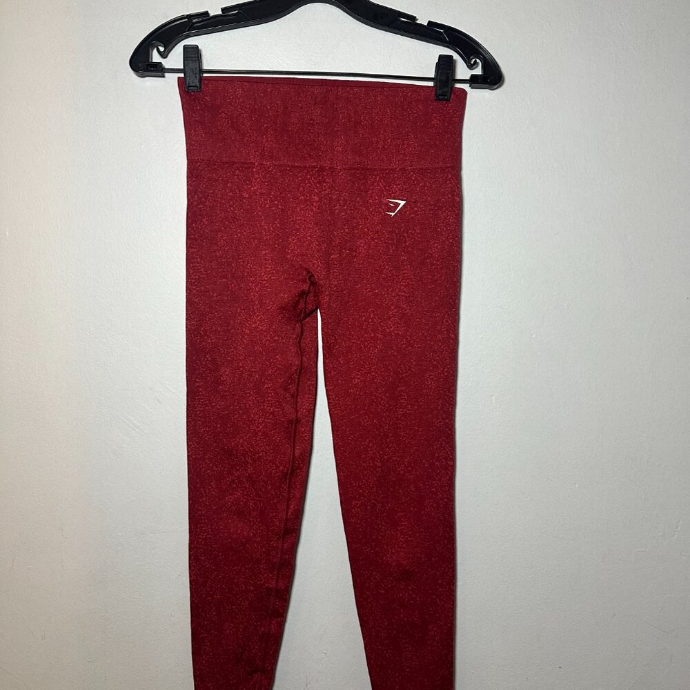 Gymshark Flex High-Waisted Leggings – Red Marl (Size M) - Picture 5 of 10
